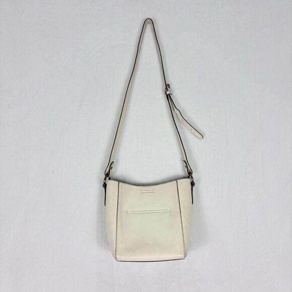Frye Eggshell White Leather Crossbody Purse - Picture 1 of 12